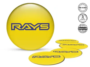 Rays Marchio Decalcomania Ruota Adesivo Silicone Cupola